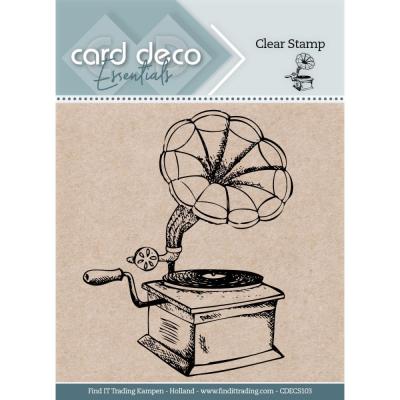 Find It Trading Yvonne Creations Big Guys Back In Time Clear Stamp - Gramophone