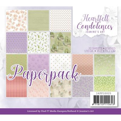 Find It Trading Jeanine's Art Heartfelt Condolences Designpapiere - Paper Pack