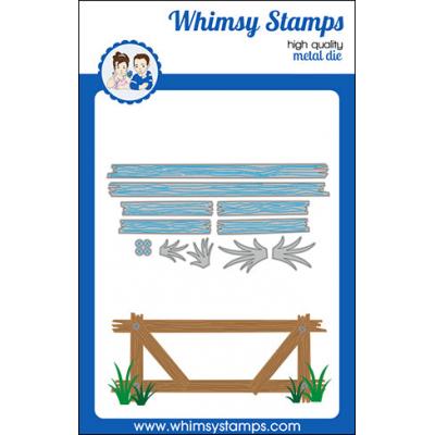 Whimsy Stamps Deb Davis And Denise Lynn Die Set - Slimline Fence