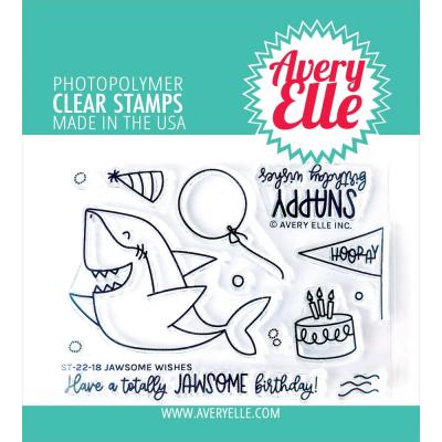 Avery Elle Clear Stamps - Jawsome Wishes