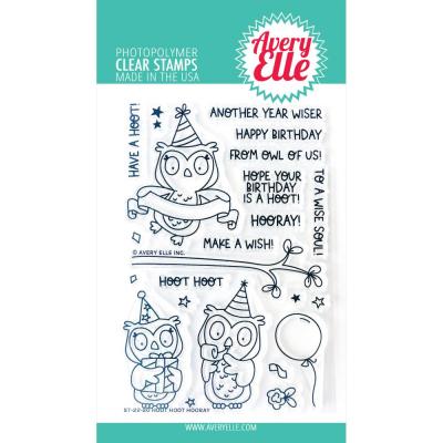 Avery Elle Clear Stamps - Hoot Hoot Hooray