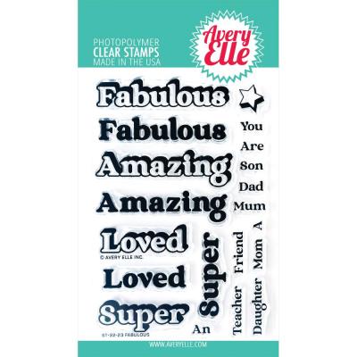 Avery Elle Clear Stamps - Fabulous