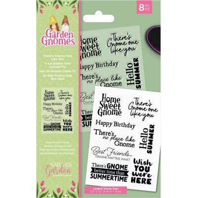 Crafter's Companion Garden Gnomes Clear Stamps - There's Gnome One Like You