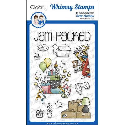 Whimsy Stamps Barbara Sproatmeyer Clear Stamps - Fill A Stuff - Jam Packed