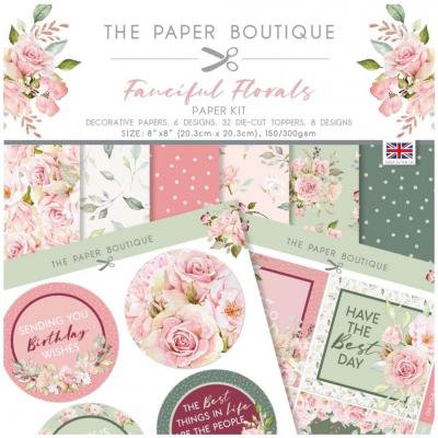 The Paper Boutique Fanciful Florals Designpapiere - Paper Kit