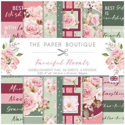 The Paper Boutique Fanciful Florals Designpapiere - Embellishment Pad
