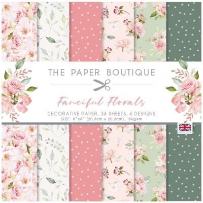 The Paper Boutique Fanciful Florals Designpapiere - Decorative Papers