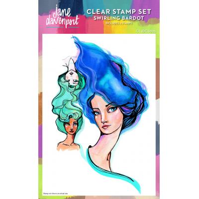 Jane Davenport Clear Stamps - Swirling Bardot