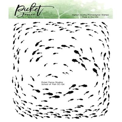 Picket Fence Studios Clear Stamp - School Of Fish