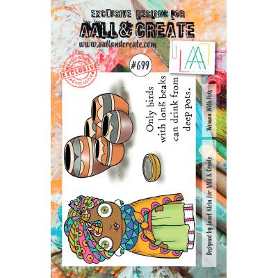 AALL & Create Clear Stamps Nr. 699 - Woman With Pots