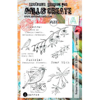 AALL & Create Clear Stamps Nr. 688 - Sparrow