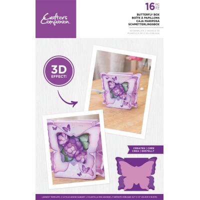 Crafter's Companion Metal Dies - Butterfly Box 3D