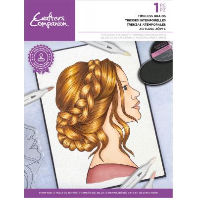 Crafter's Companion Natural Beauty Clear Stamp - Timeless Braids