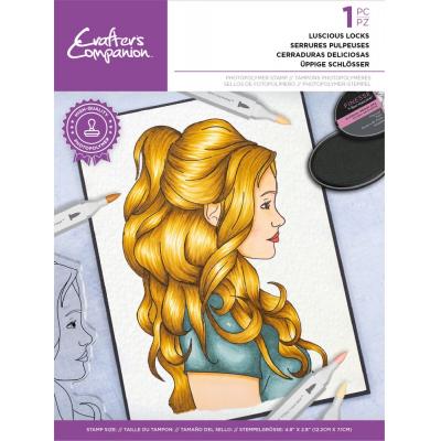Crafter's Companion Natural Beauty Clear Stamp - Luscious Locks