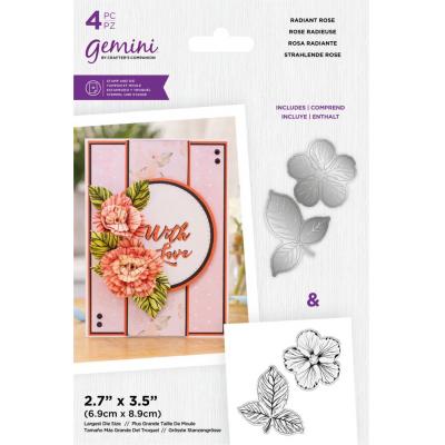 Gemini Decoupage Flower Stamp & Die - Radiant Rose