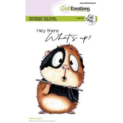 CraftEmotions Carla Creaties Clear Stamps - Guinea Pig III