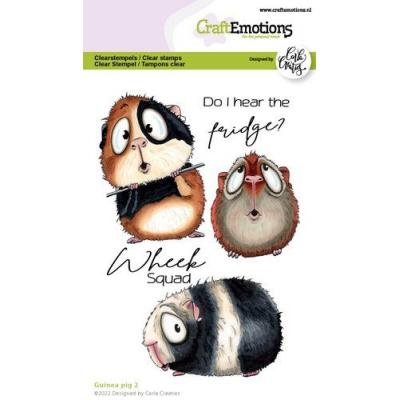 CraftEmotions Carla Creaties Clear Stamps - Guinea Pig II