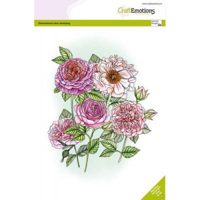 CraftEmotions Clear Stamps - Rose