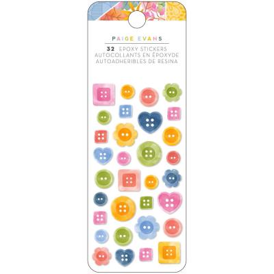 American Crafts Paige Evans Garden Shoppe Sticker - Epoxy Stickers