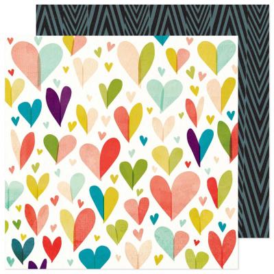 American Crafts Vicki Boutin Print Shop Designpapier - Cross My Heart