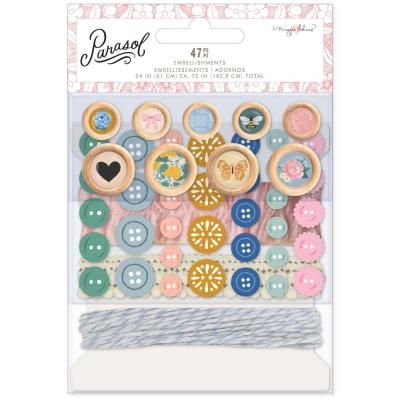 American Crafts Maggie Holmes Parasol Embellishment - Embellishment Mix