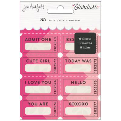 American Crafts Jen Hadfield Stardust Die Cuts - Ticket Book