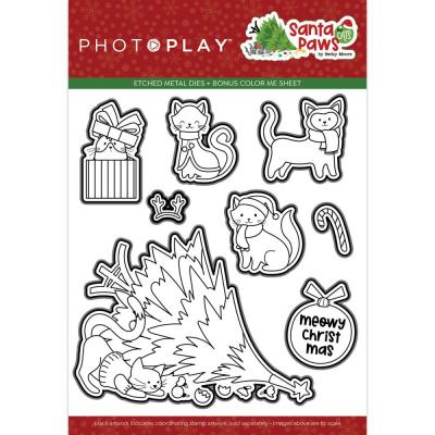 PhotoPlay Santa Paws Etched Die - Cat