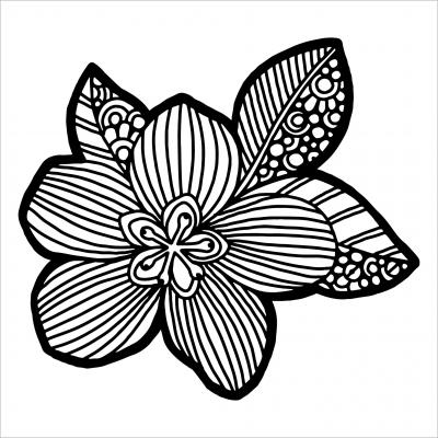 The Crafter's Workshop Stencil - Flower Blossom