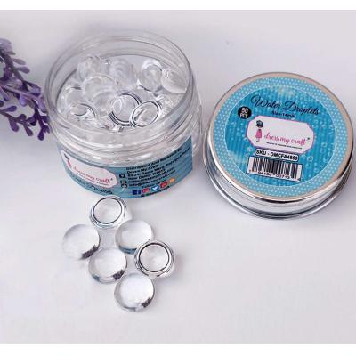 Dress My Craft Embellishments - Droplets Clear Water