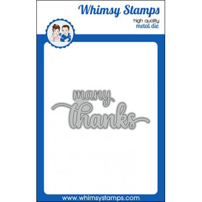 Whimsy Stamps Deb Davis and Denise Lynn Die Set - Many Thanks