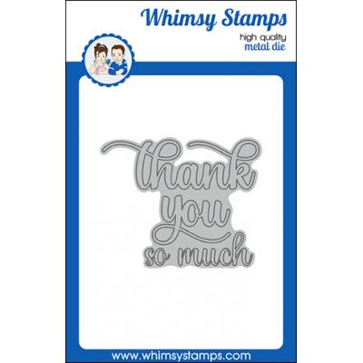 Whimsy Stamps Deb Davis and Denise Lynn Die Set - Thank You So Much