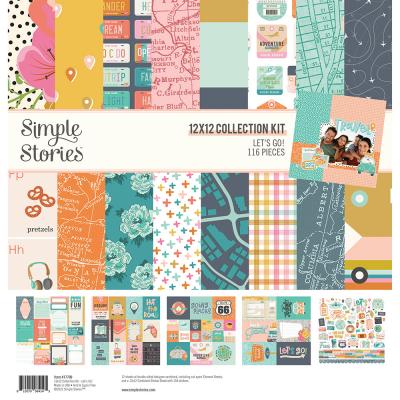 Simple Stories Let's Go! Designpapiere - Collection Kit