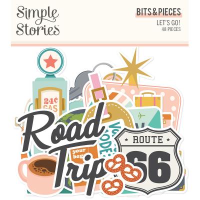 Simple Stories Let's Go! Die Cuts - Bits & Pieces