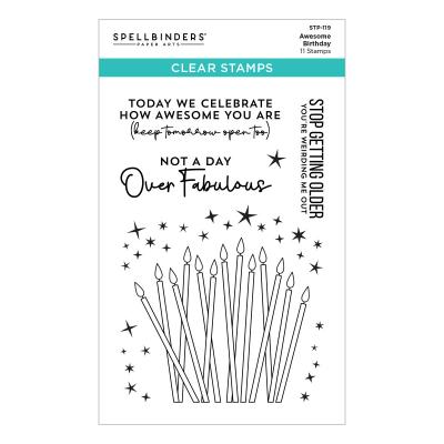 Spellbinders Clear Stamps - Awesome Birthday