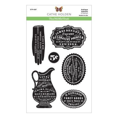 Spellbinders Clear Stamps - Antique Adverts