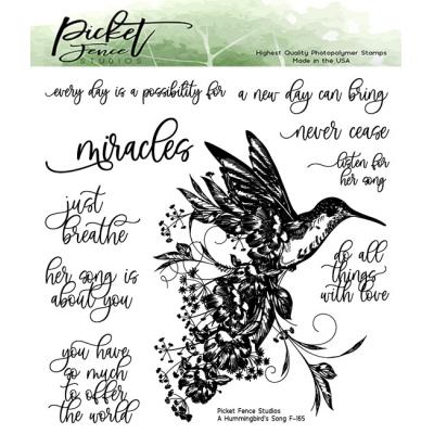Picket Fence Studios Clear Stamps - A Hummingbird's Song