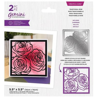Gemini Create-a-Card Dies - Traditional Rose