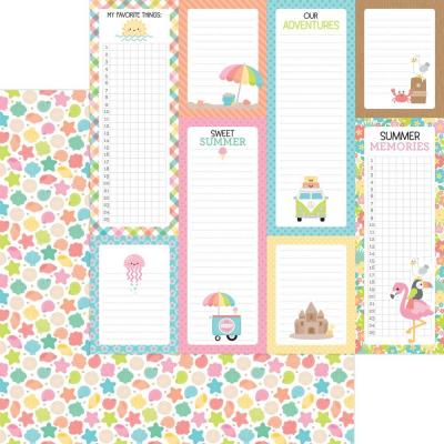 Doodlebug Seaside Summer Designpapier - Summer Shell-Ebration