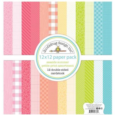 Doodlebug Seaside Summer  Designpapiere - Petite Print Assortment