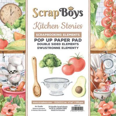 ScrapBoys Kitchen Stories Designpapiere - Pop Up Paper Pad