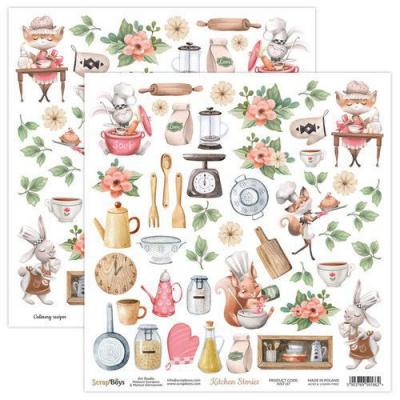 ScrapBoys Kitchen Stories Die Cuts - Cut Out Elements