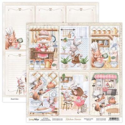 ScrapBoys Kitchen Stories Designpapier - 4 x 6 Hintergründe