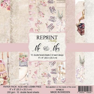 Reprint Mr & Mrs Designpapier - Paper Pack