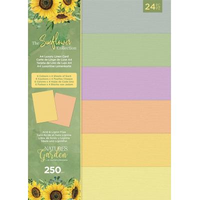 Crafter's Companion The Sunflower Collection Cardstock - Luxury Linen Cardstock Pack