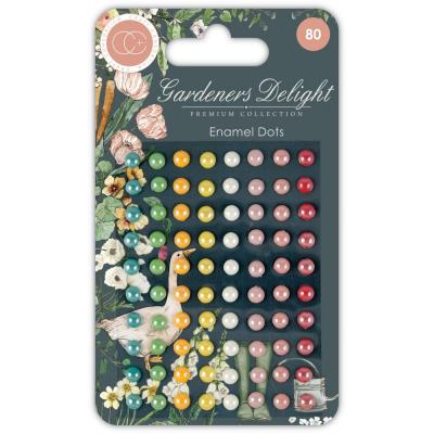 Craft Consortium Gardeners Delight Embellishments - Enamel Dots