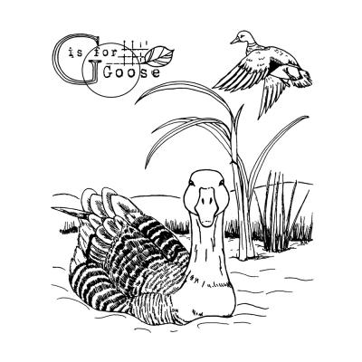 Crafty Individuals Rubber Stamp - G Is For Goose