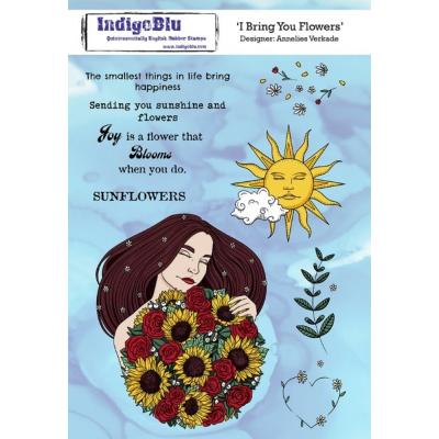 IndigoBlu Rubber Stamps - I Bring You Flowers