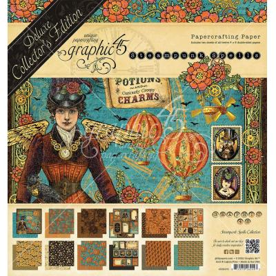 Graphic 45 Steampunk Spells Designpapiere - Paper Pad