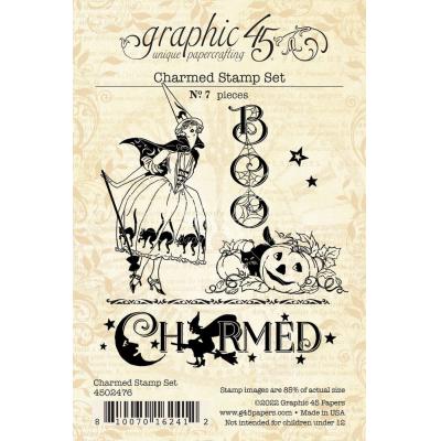 Graphic 45 Charmed Clear Stamps - Charmed