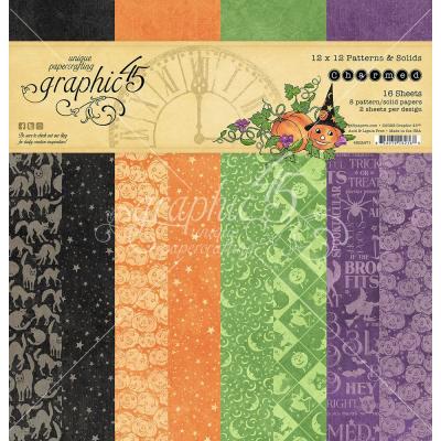 Graphic 45 Charmed Designpapiere - Patterns & Solids Paper Pad